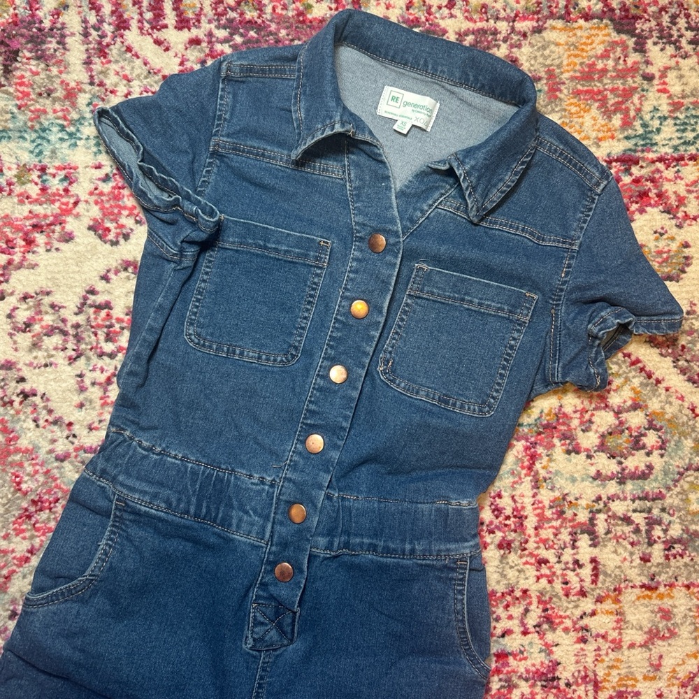 Celebrity Pink Denim Jumpsuit